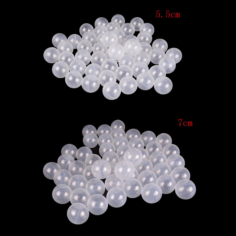 50 Uds. De Juguetes Divertidos para exterior, bolas de océano para piscina de bebé, bolas de aire de plástico blancas transparentes, bolas de aire deportivas para pozo de juegos o 1 ud. De bolsa de almacenamiento
