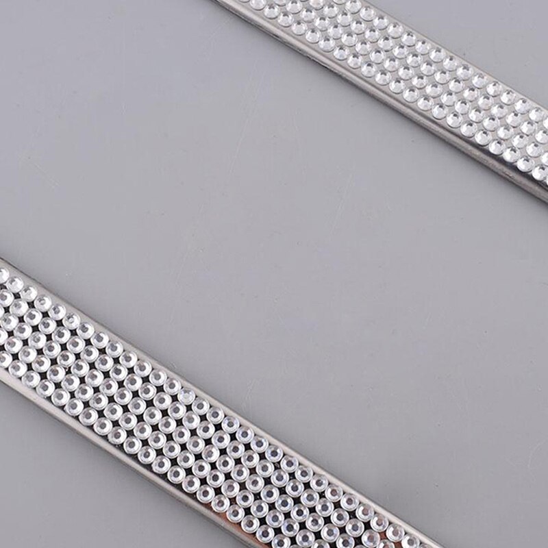 Marco para matrícula de número de cristal ostentoso de lujo de Metal Noble de acero inoxidable