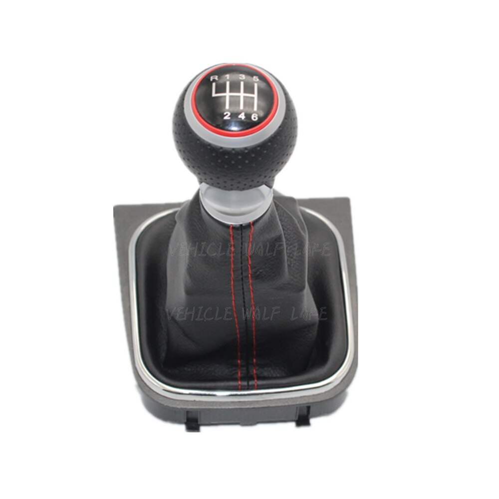 For VW Scirocco Car-Stying 6 Speed Car Stick Gear Shift Knob With Leather Boot