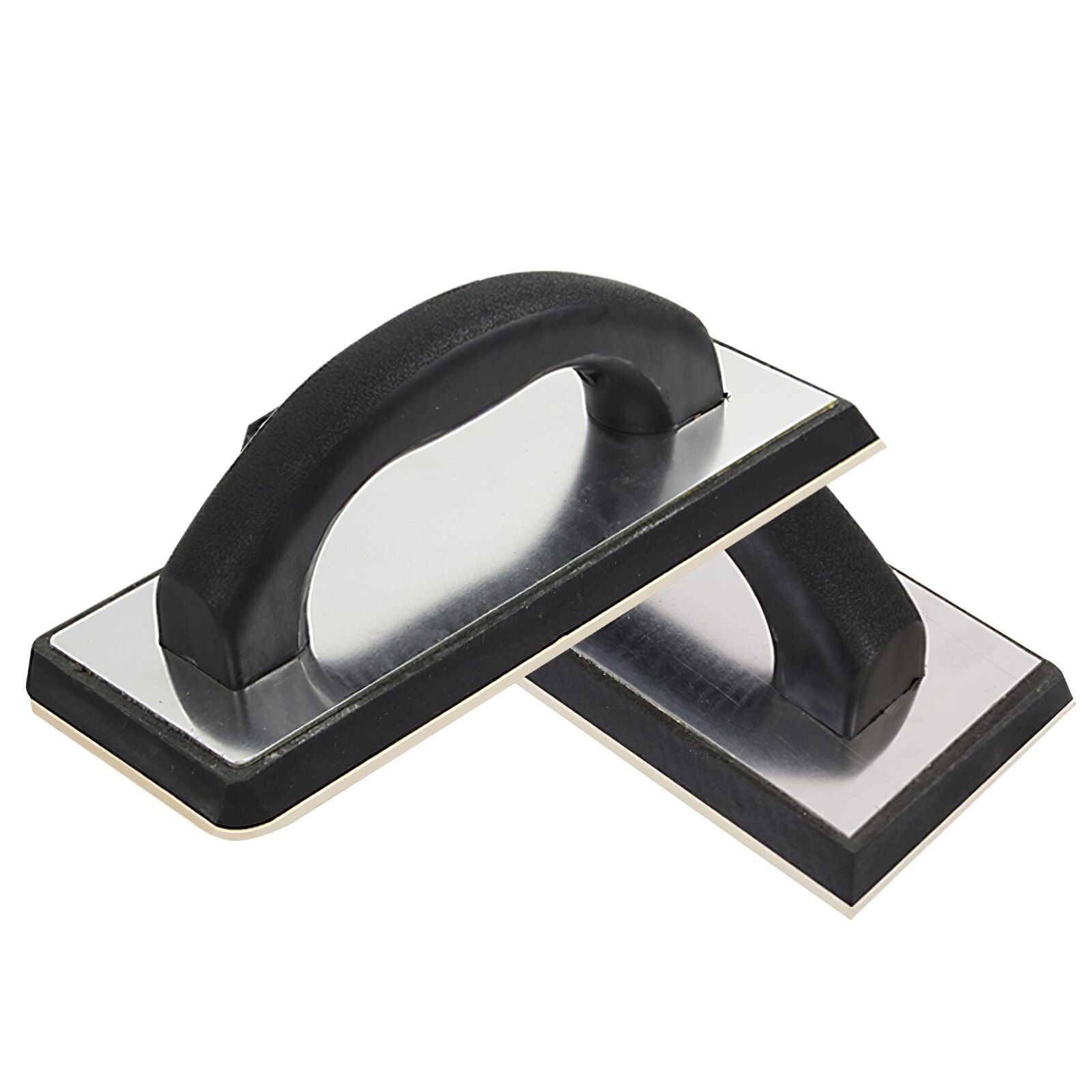 24*10cm/9.43*3.93in Handheld Dry Lining Plastering Spatula Tool Black Concrete Rubber Trowel Anti-Scratch Tile Grout Tool