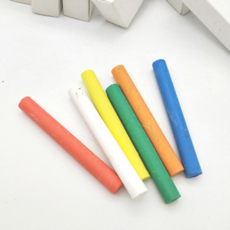 30PCS Mixed Colour Chalk Sticks Pack Water Soluble Kids Playground School Art Learning