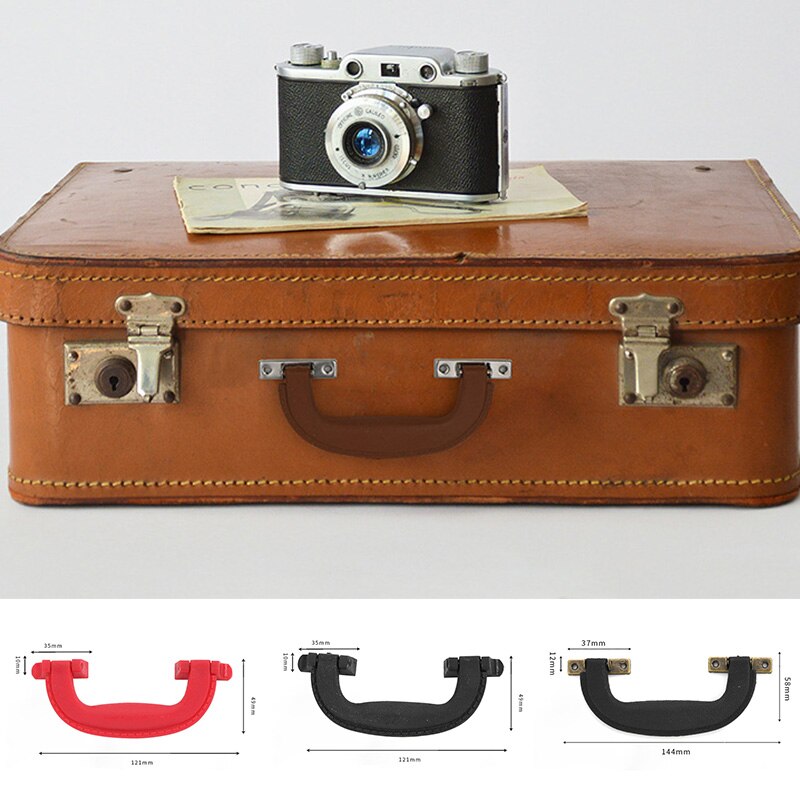 1PC Arch Box Handle Tool Handle Retro Plastic Suitcase Holder Furniture Hardware Antique Leather Case Handle Accessories