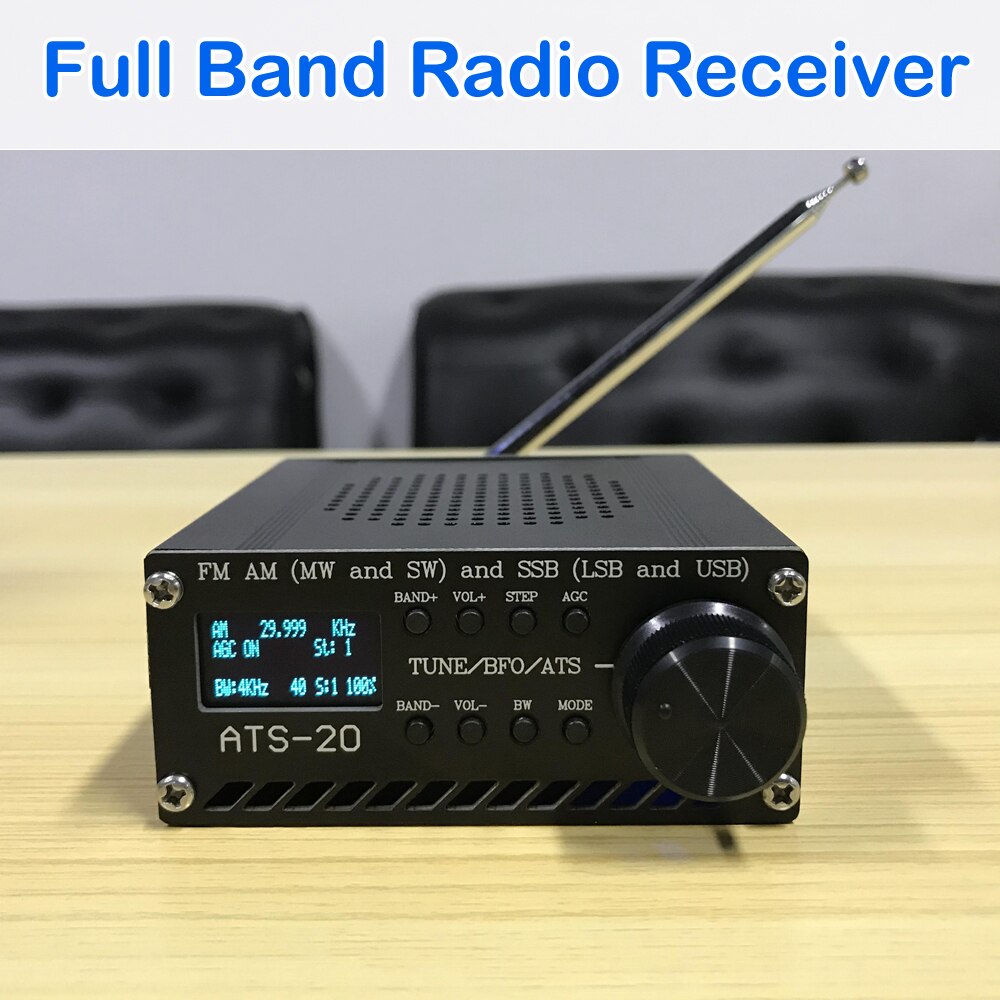 Si4732 kaikkien taajuuksien radiovastaanotin akulla fm am (mw & sw) ssb (lsb & usb), joka kattaa kaupalliset ham-radiokaistat esikonfiguroituna: Default Title