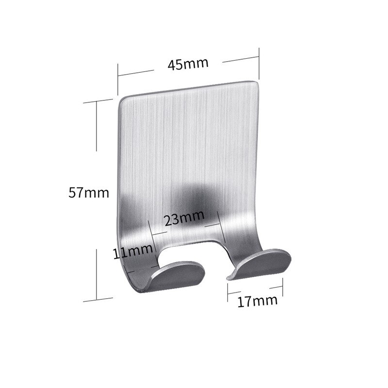 Adhesive Rvs Haken Houder voor Hang Badkamer Klein Gereedschap Föhn Plug Scheermes