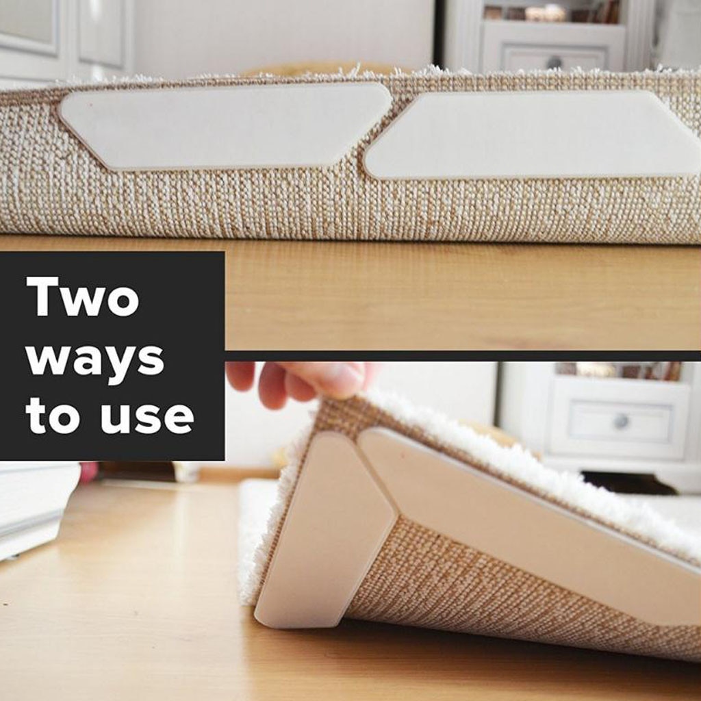 8 Pc Vaste Tapijt Super Viskeuze Dubbelzijdig Zelfklevende Anti-Slip Sterke Mat Tape Sticker Tapijt Grijper Fastener sofa Tapijt Lakens