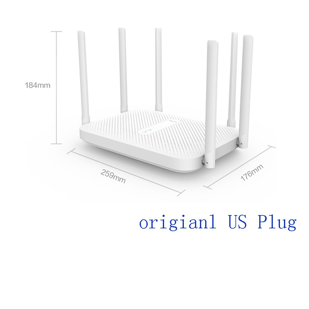 Originele Xiaomi Redmi AC2100 Router AC2100 2.4G 5.0Ghz 128Mb Ram 2033Mbps Wireless Router Wifi Repeater Werk met Mijia App: us plug