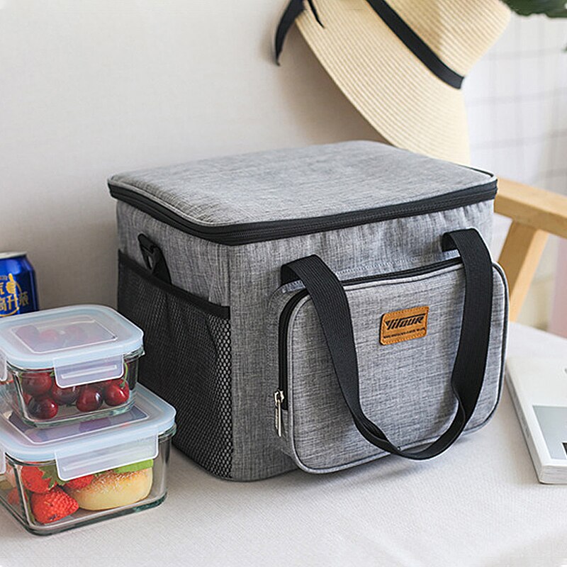 Travel Thermal Cooler Lunch Bags Picnic Food Beverage Drink Fresh Keeping Organizer Insulated Box Container Case Supplies