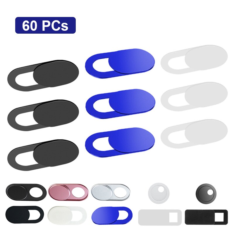 60PCs Webcam Coperchio Otturatore Slider Universale Per Il Iphone Smartphone Ipad Del Computer Portatile Tablet PC Macchina Fotografica Privacy Sticker Dropshipping