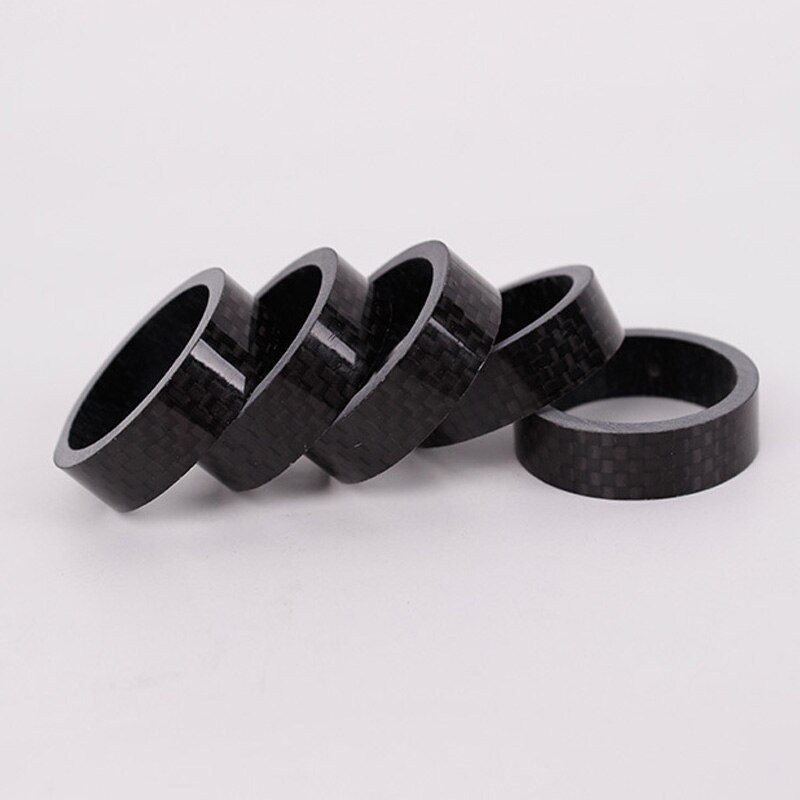 Full Carbon Fiber Road Bike Fork Headset Spacer mtb Bicycle Stem Washer Spacer 1 1/8" 10MM 3K matte Bicycle parts