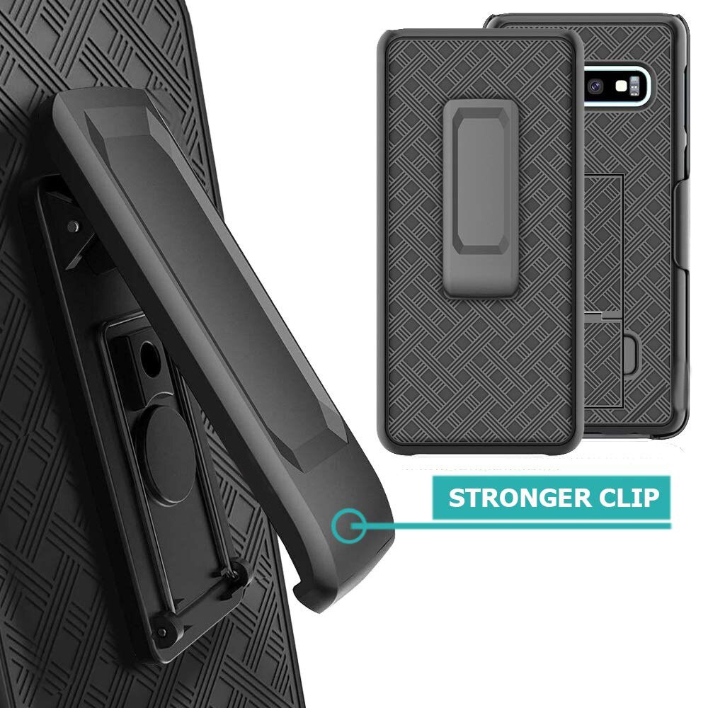 Zware Stevige Riemclip Armor Holster Case Cover op Voor Samsung S10 S10E S10 Plus Defender Shockproof Telefoon coque Capa