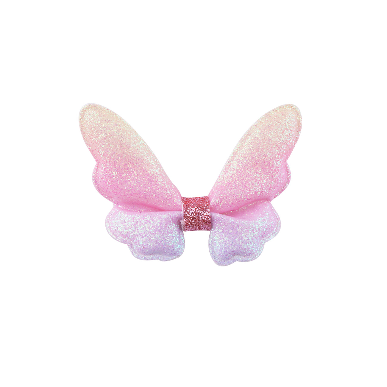 Glitter Mini Butterfly Hair Clips for Baby Girls Sparkly Colorful Hair Accessories Women Cute Small Tiny Clips Hair Accessories: Lavender