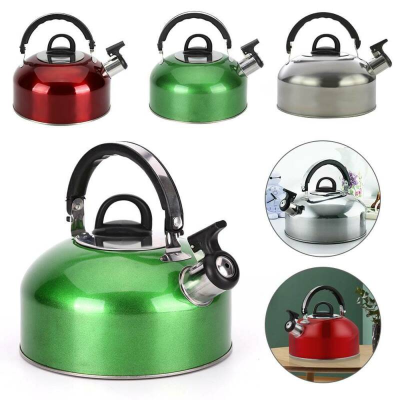 Bouilloire De Camping Inox Sifflante - Portative Et Légère - Neuf