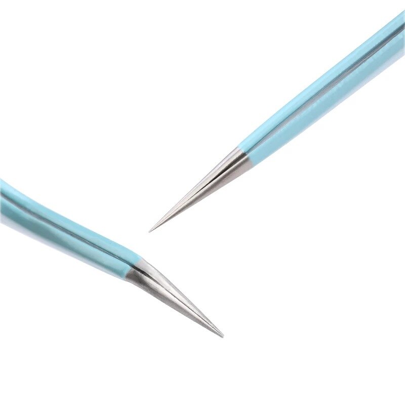 Snoep Kleur Roestvrijstalen Pincet Macaron Kleur Sticker Tool Wimper Extension Wees Nipper Clip Manicure Nail Art Tool