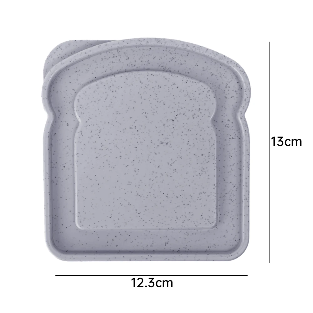 Bærbar madopbevaringskasse sandwichbeholder salat frugt snack opbevaringsboks med låg genanvendelig mikrobølgeovn madkasse sandwich etui: M / Lysegrå