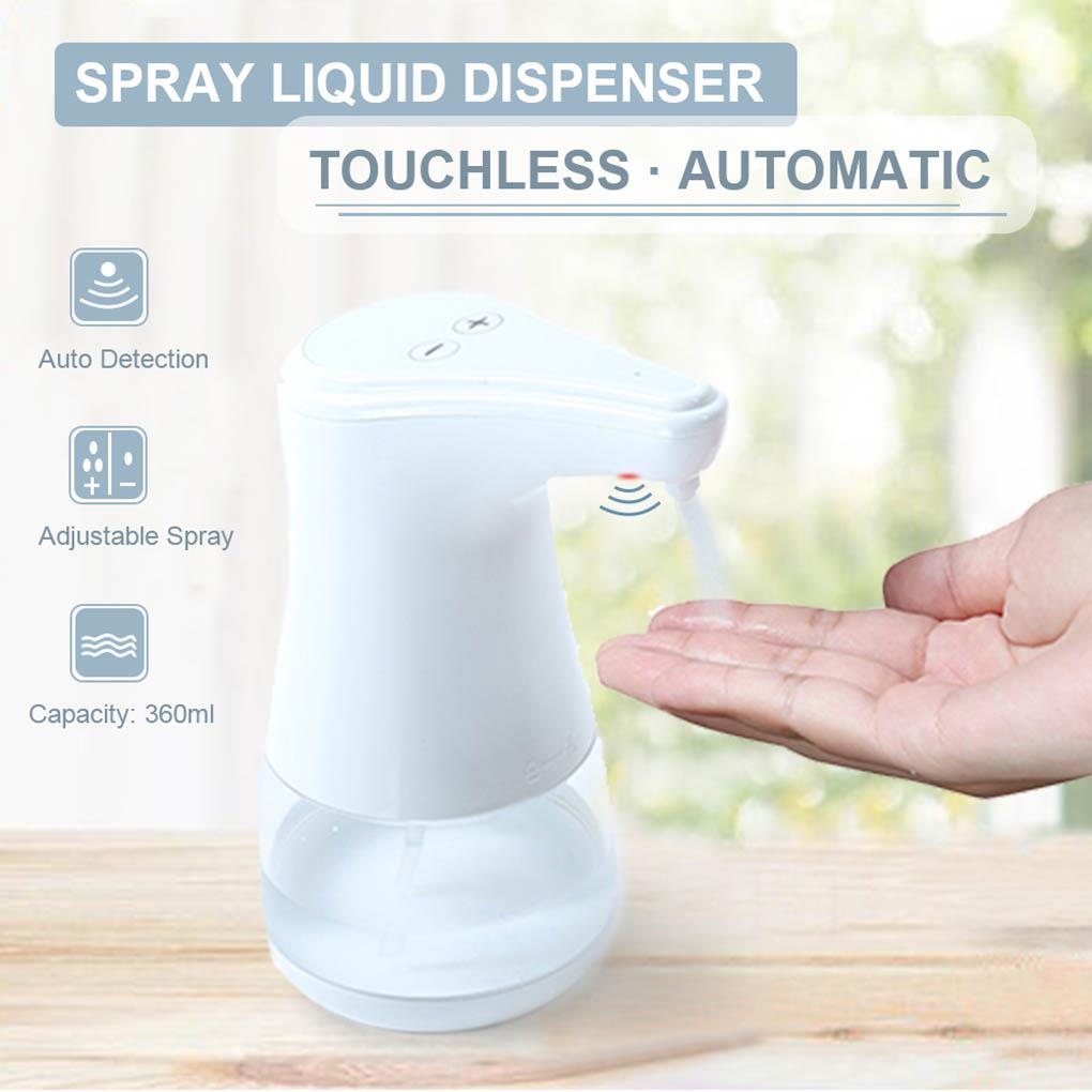 Pulverizador automático de lavado de manos, herramienta de limpieza sin contacto, atomizador sensorial, manos libres, impermeable, 360mL