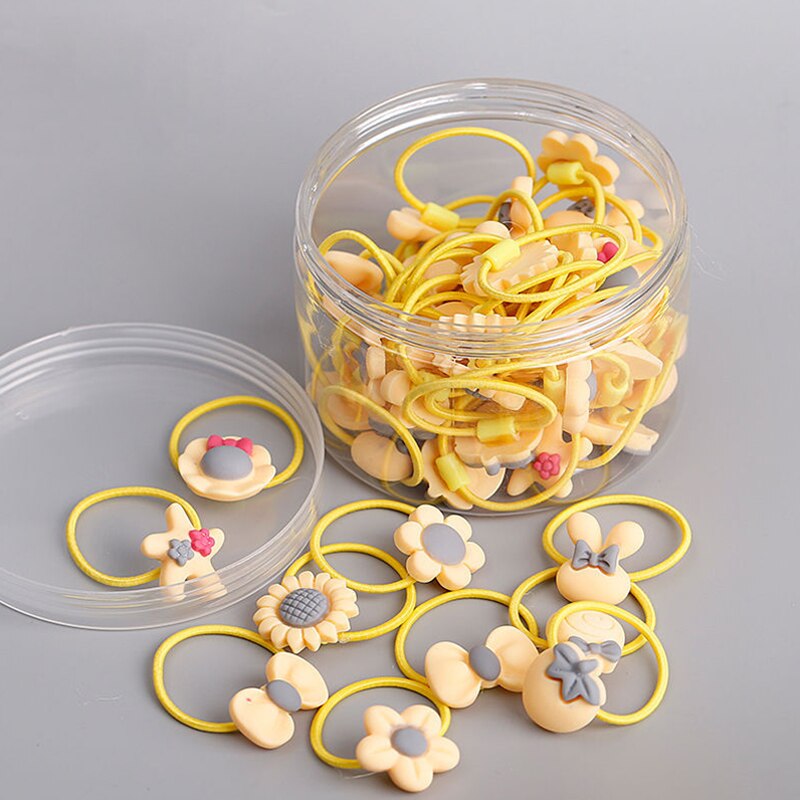 Patpat 20-Stukken Schattige Haarbanden Voor Meisjes Kleurrijke Geschikt Voor Kinderen Vanaf 3 Jaar Oud Meisje Accessoires