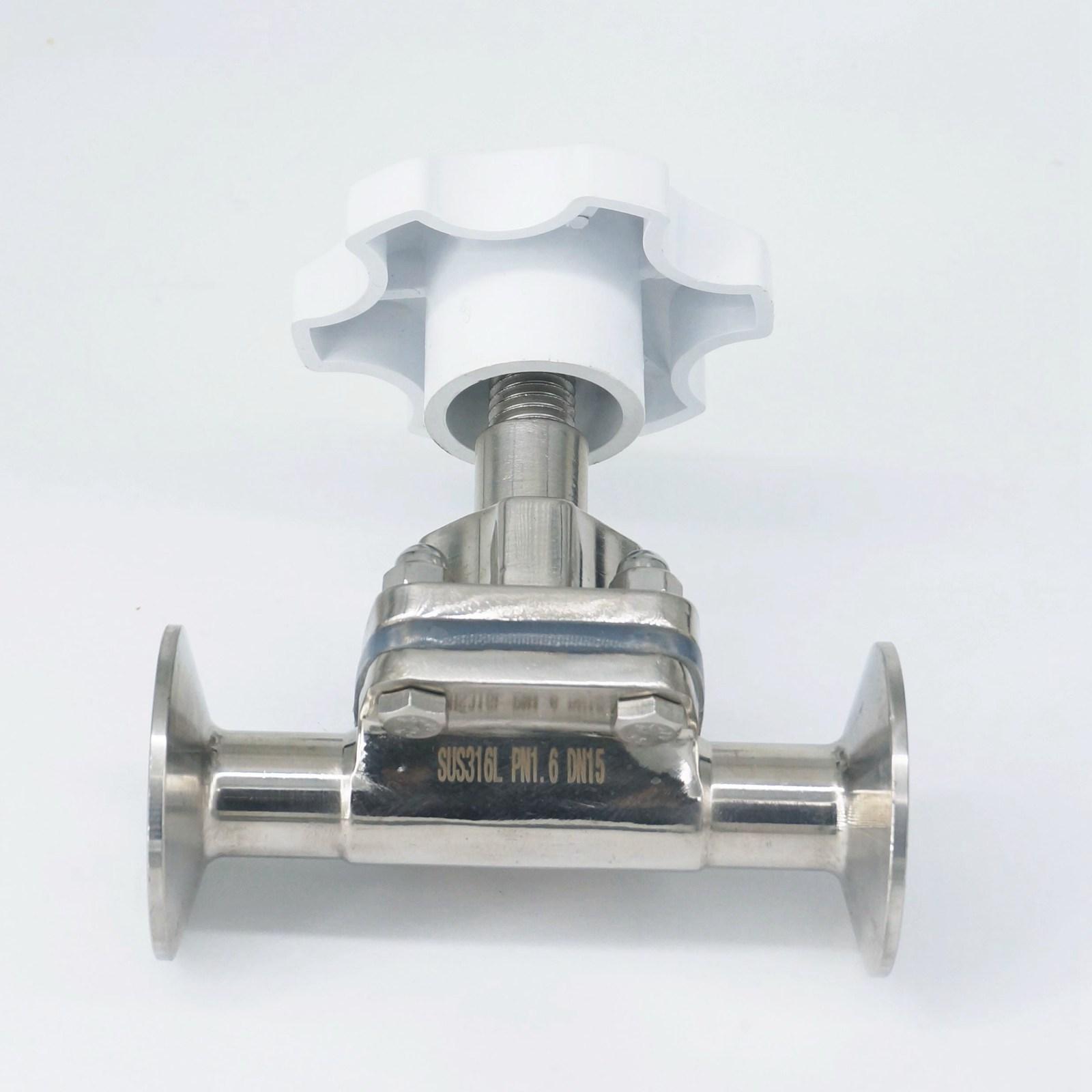 Vanne sanitaire à diaphragme | En acier inoxydable 3/4 "19mm 316 1.5" triple pince bière produit laitier