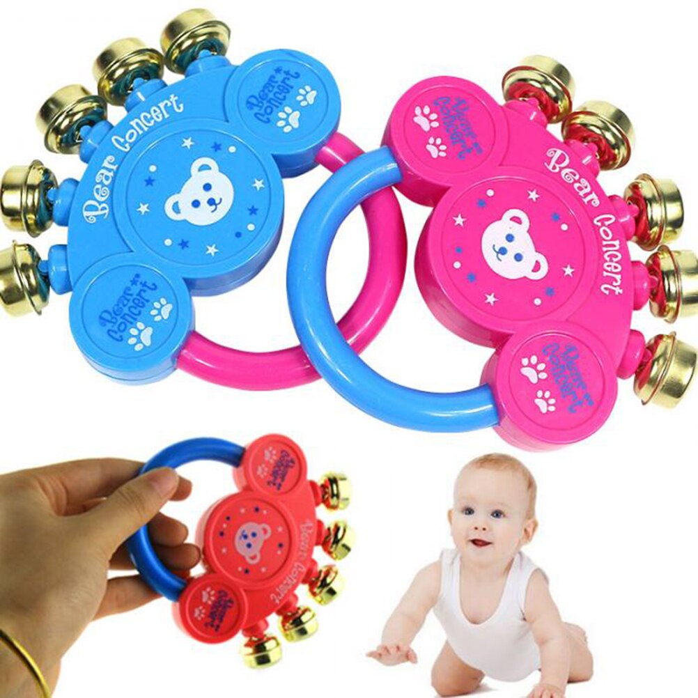 2 Pcs Rammelaar Speelgoed Kinderen Speelgoed Tafelbel Baby Plastic Muziekinstrument Schudden Jingle Bell Speelgoed Vroege Educatief Willekeurige Kleur