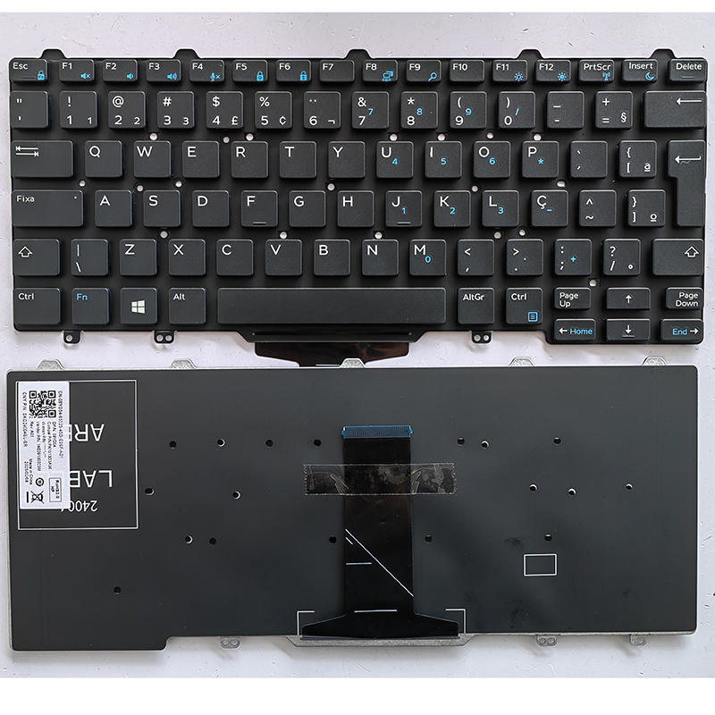Nuova tastiera per computer portatile inglese usa/BR/RU per dell latitudine 3340 3350 5480 5488 5490 7480 7490 E3340 E5450 E5470 E7450 E7470 P72G