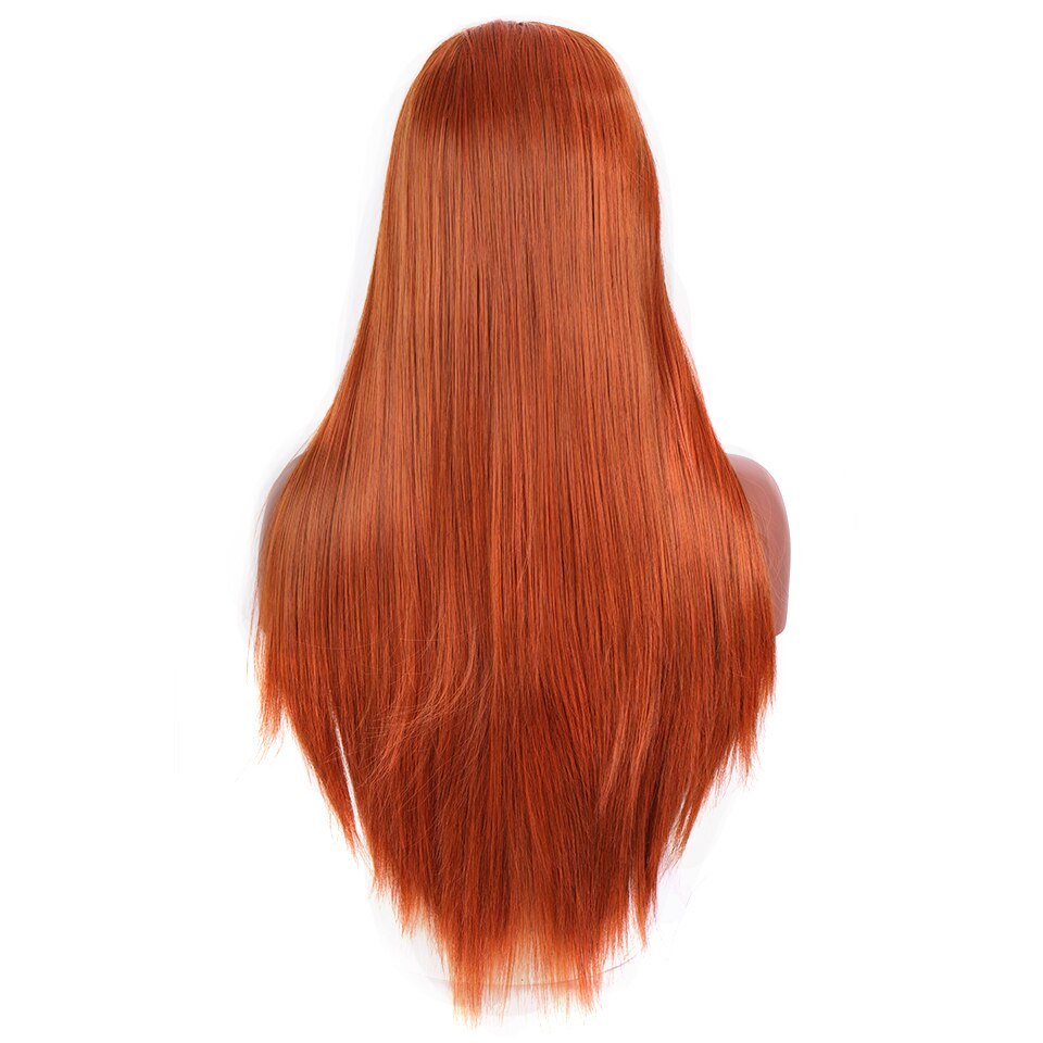 Houyan blond peruk, lång dam peruk, naturlig spets framtill, orange kort hår, bob peruk, blå rak spetsperuk