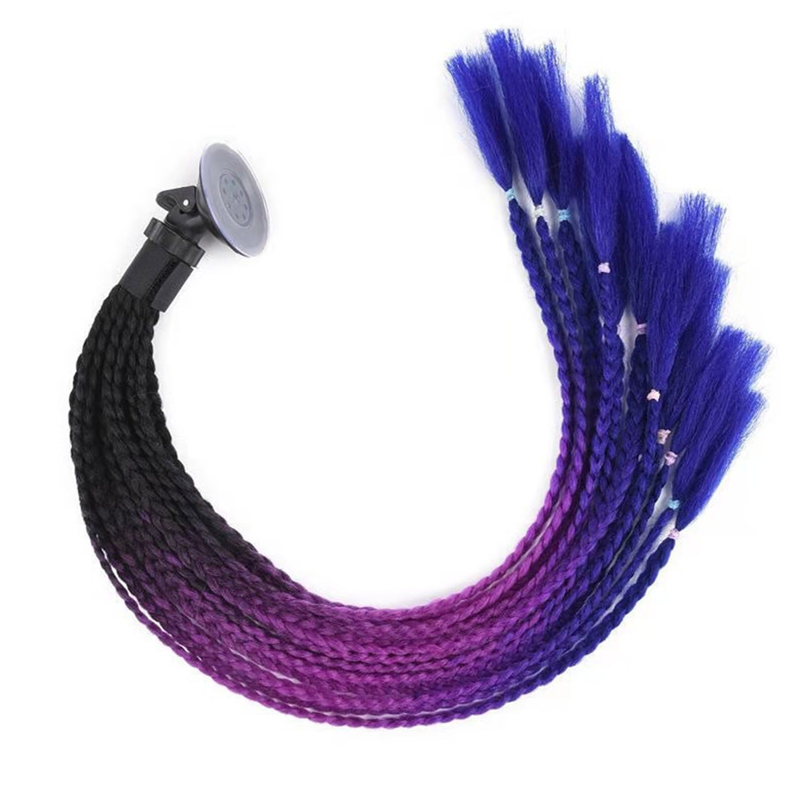 Casco de motocicleta con trenzas para mujer, casco , Peluca de cola de caballo para motocicleta, cascos de moto, 7 casco de colores, trenza sucia: G