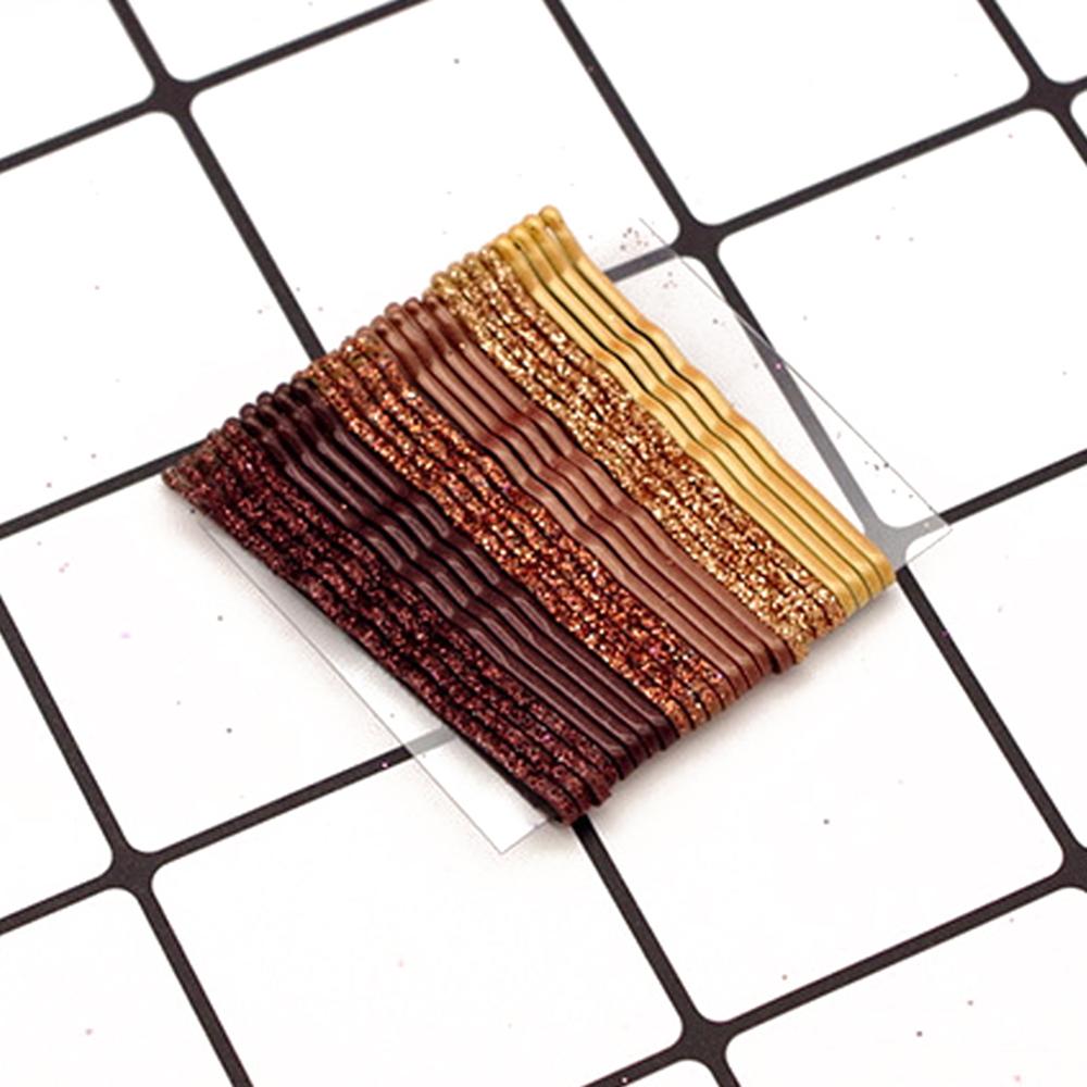Pince à cheveux Invisible Wave pour femmes | 24 pièces/ensemble épingles à cheveux noires, Barrette pour cheveux, accessoires: 6