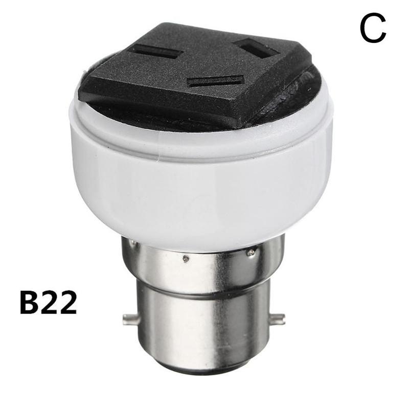 Enchufe de bombilla de tornillo E27, portalámparas, soporte de iluminación, Enchufes hembra, fuente de alimentación, adaptador de conversión para EE. UU. O UE, 1 piezas: Azul