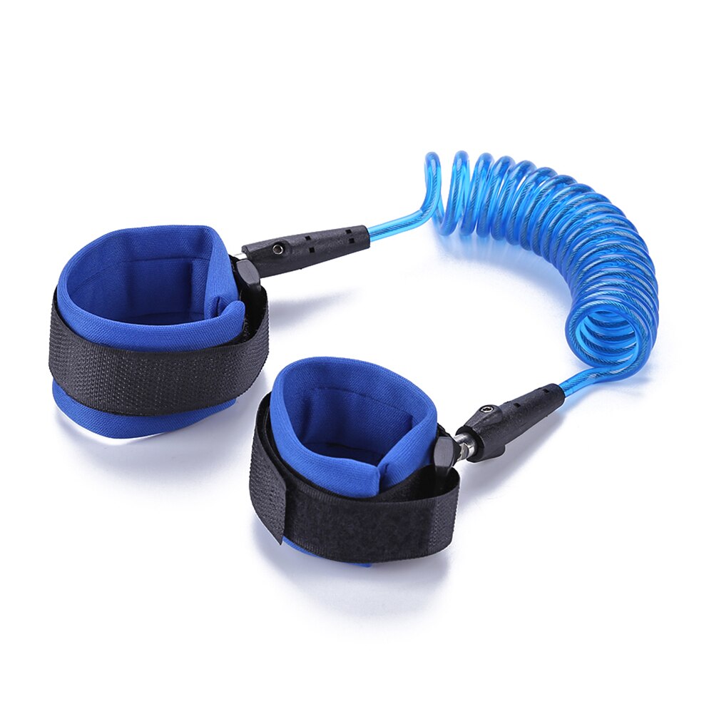 2.5m 360 degrés rotation bébé Bracelet Anti-perte enfants sécurité harnais poignet laisse Anti-perte ceinture lien enfants poignet lien corde: Blue