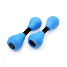 2PCS EVA Water Floating Dumbbell Swimming Pool Water Weight Aerobics Automatic Float Aquatic Barbell For Water Yoga Fitness