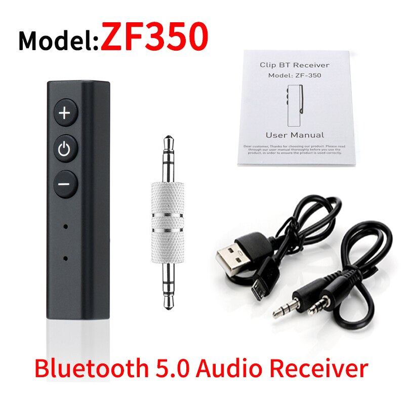 Vaorlo C28 ZF360 Bluetooth 5.0 Audio Adapter Stereo Muziek 3.5Mm Aux Draadloze Bluetooth Zender Ontvanger Voor Auto Hoofdtelefoon Tv: ZF350 Receiver