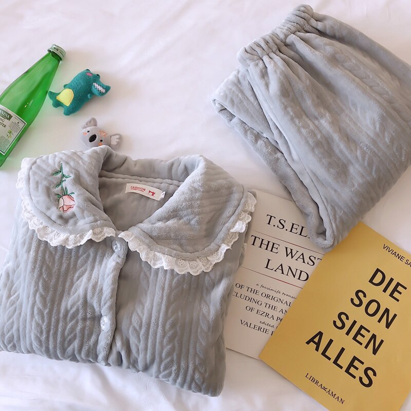 Winter Thicken Warm Flanel Moederschap Verpleging Pyjama Suits Voeden Nachtkleding Kleding Voor Zwangere Vrouwen Zwangerschap Slaap Lounge