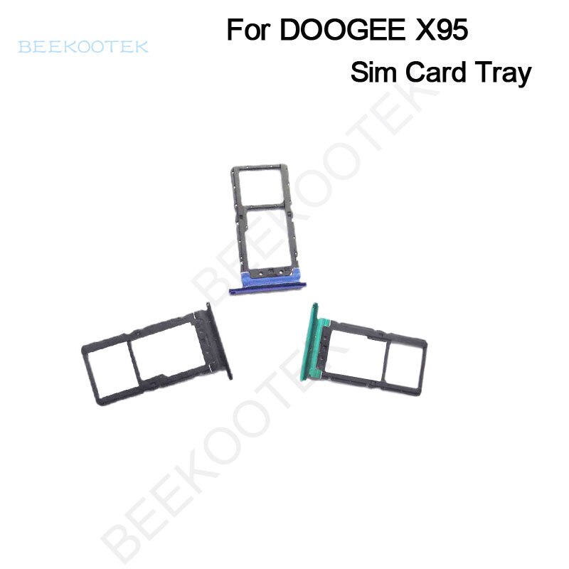 Originele Doogee X95 Sim Card Holder Tray Card Slot Onderdelen Voor Doogee X95 Smart Mobiele Telefoon