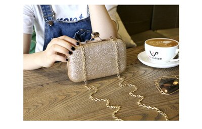 JULY'S SONG Woman Evening Bag Women Gold Clutch Bags Shiny Sequins Day Clutch Wallet Wedding Purse Party Banquet Mini Handbag: gold