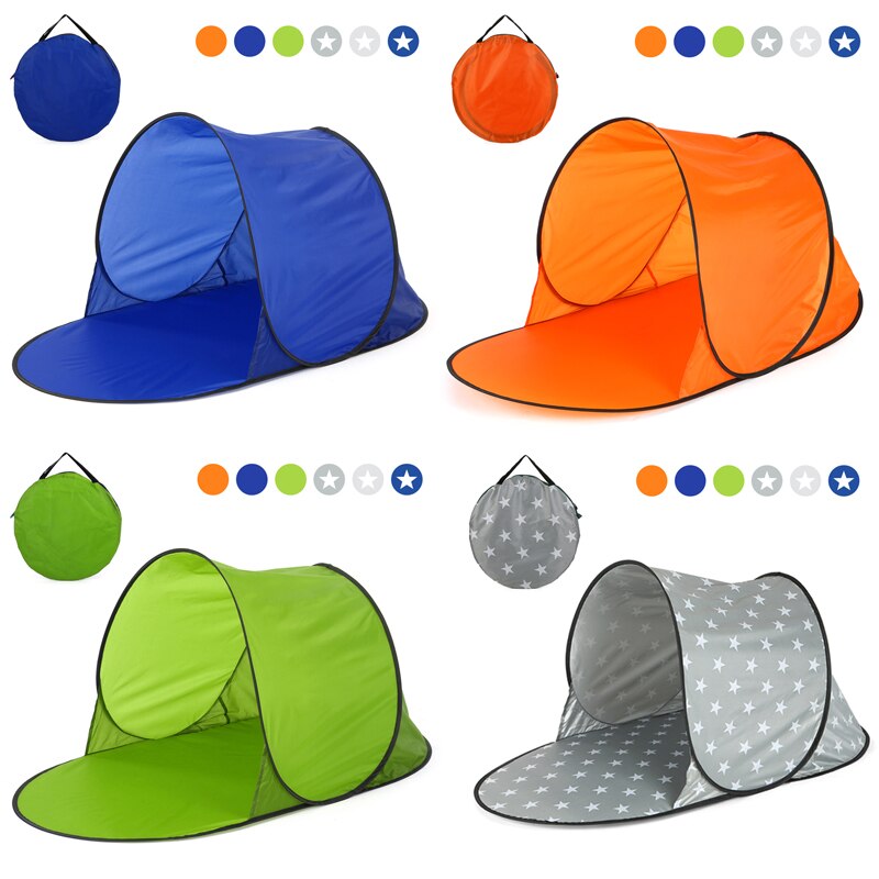 Outdoor Camping Tent Waterproof Anti UV Beach Tent Automatic Ultralight Pop Up Tent Summer Sea Sun Shelters Awning Sunshade