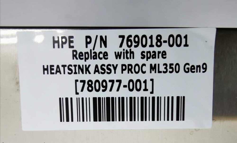 Genuine CPU Server Heatsink For HP ML150 ML350 G9 Gen9 Server Heat Sink 780977-001 769018-001
