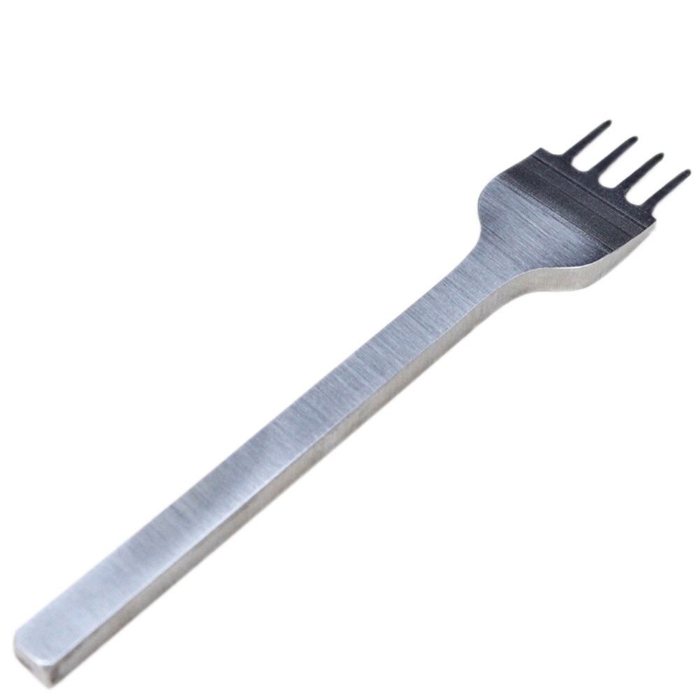 Punzón de espaciado para perforaciones de cuero, herramienta de punzonado, costura, manualidades de cuero, 1/2/4/6 puntas, 3/4/5/6mm, 4 Uds.
