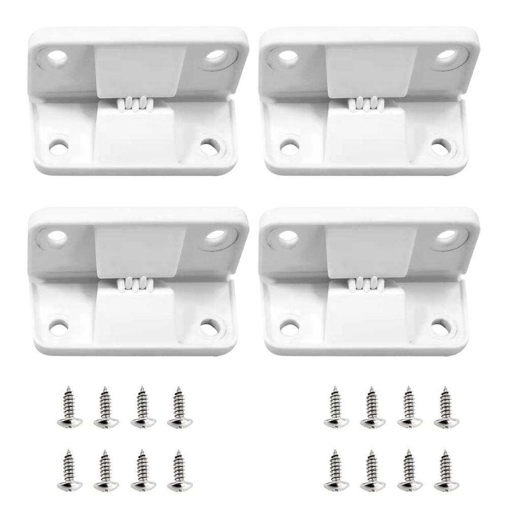 4 Pcs Igloo Cooler Plastic Hinges Cooler Replacement Hinges With 16 Pcs Screw For Ice Chest Igloo Cooler Parts Replacement