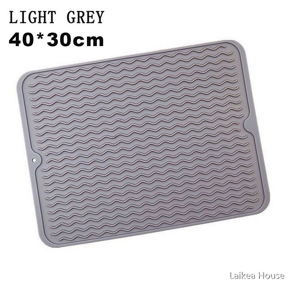 Silicone Drain Pad Anti-Scald Heat Insulation Pad Placemat For Kitchen Accessories High Temperature Resistant Table Mat Coaster: 40X30CM B
