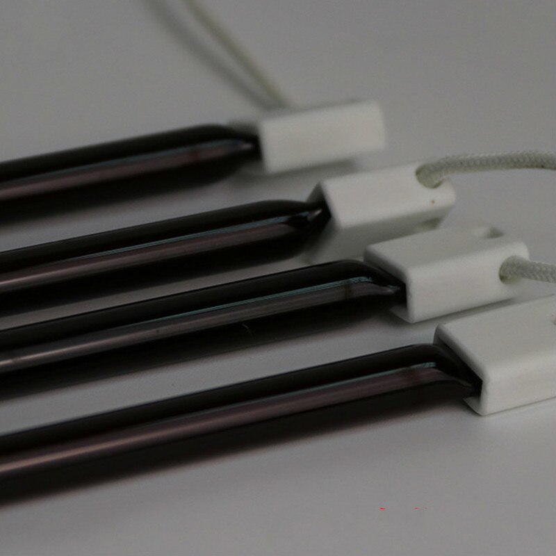 Quartz heating tube heating element infrared heating lamp halogen heating tube infrared lamp 1kw 350mm electrode