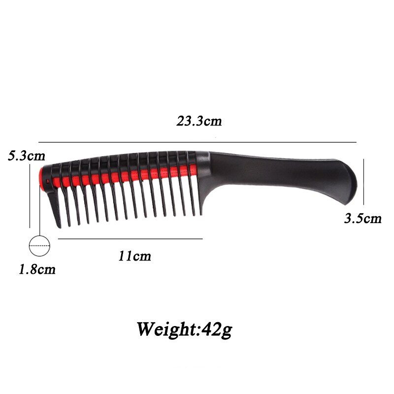 Rolling Comb Anti-knotted Fork Hair Comb Modeling Detachable Large Teeth Straight Hair Comb Tool