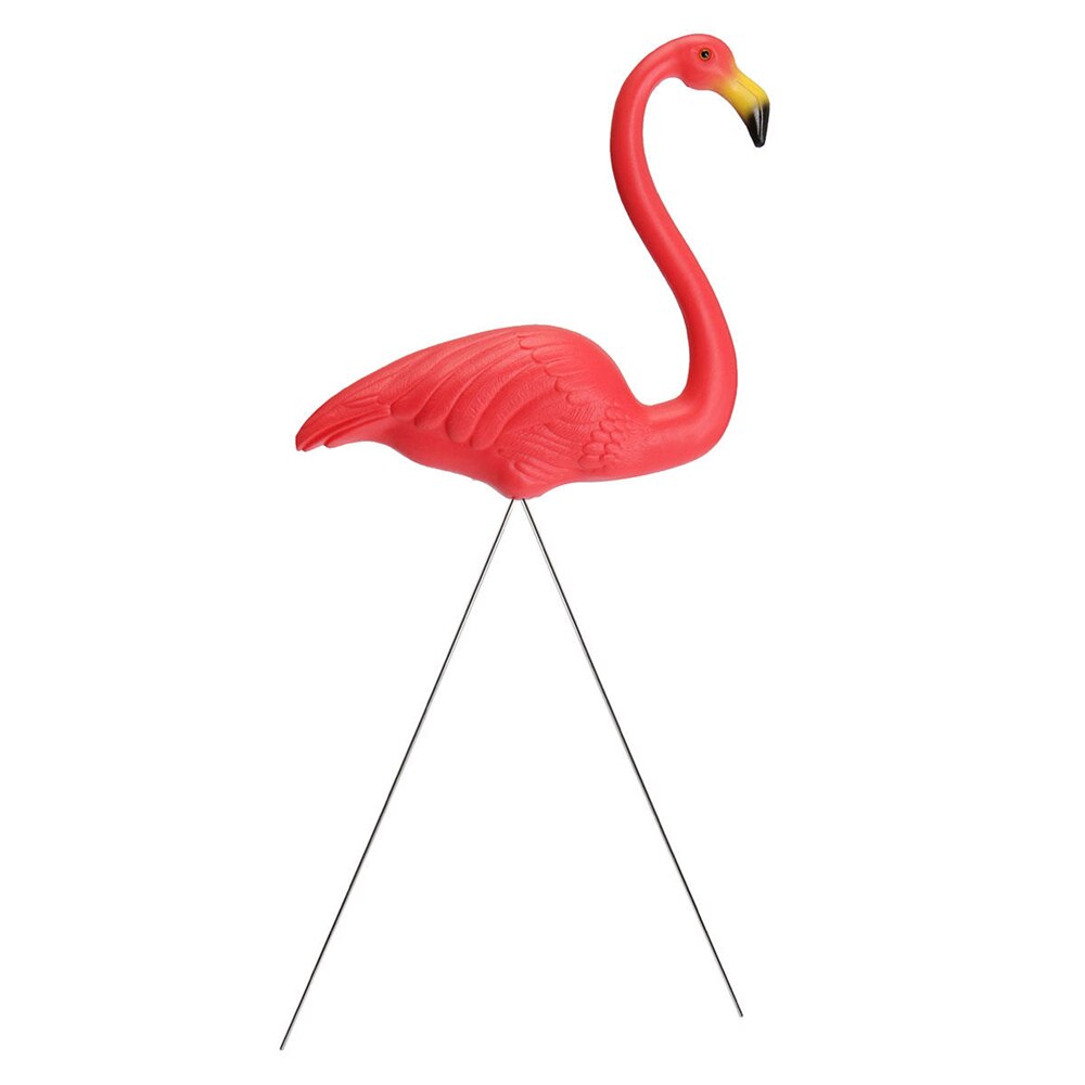 Koti piha puutarha nurmikko taide koristeet koristelu muovi vaaleanpunainen flamingo patsas