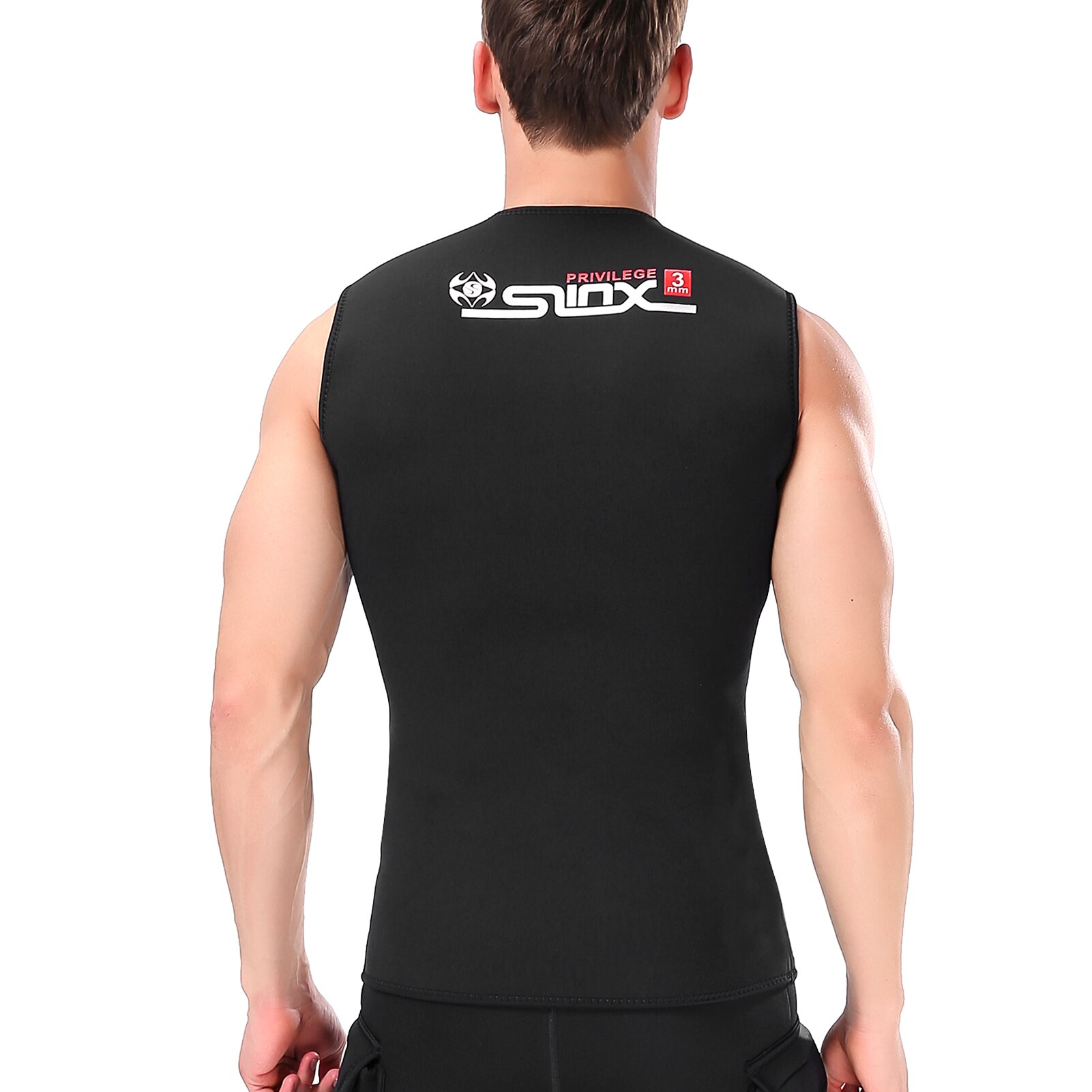 3Mm Neopreen Wetsuit Top Vest Jas Mannen Vrouwen Unisex Thermische Warm Mouwloos Vest Voor Duiken Surfen Zwemmen Zeilen