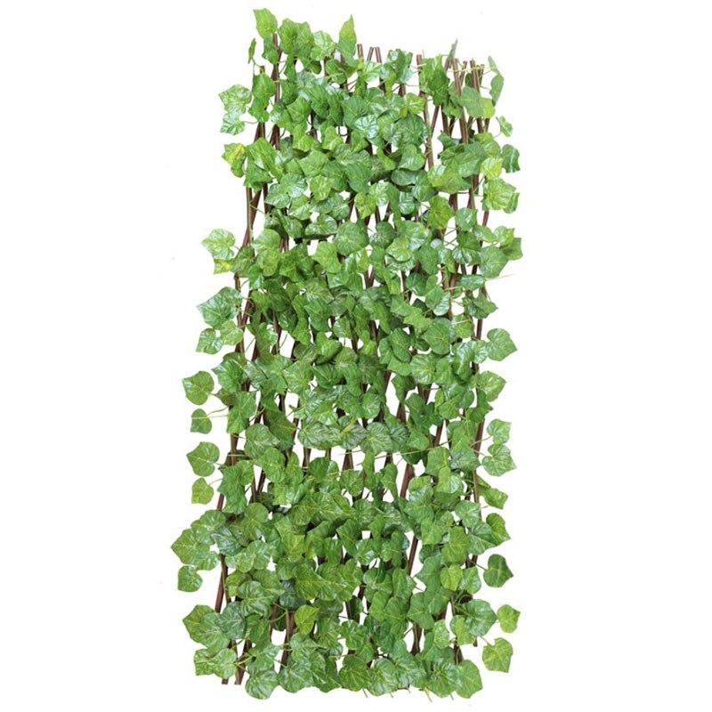 Artificial Faux Ivy Leaf Privacy Fence Screen Home Garden Panels Outdoor Hedge Garden Fence Decorative Fence Telescopic Fence