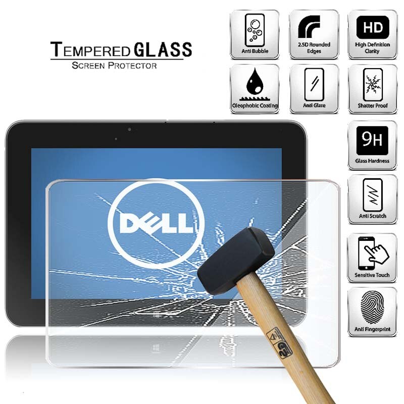 Tablet Tempered Glass Screen Protector Cover for Dell XPS 10 10.1 Inch Full Screen Coverage Explosion-Proof Anti-Scratch Screen: Default Title