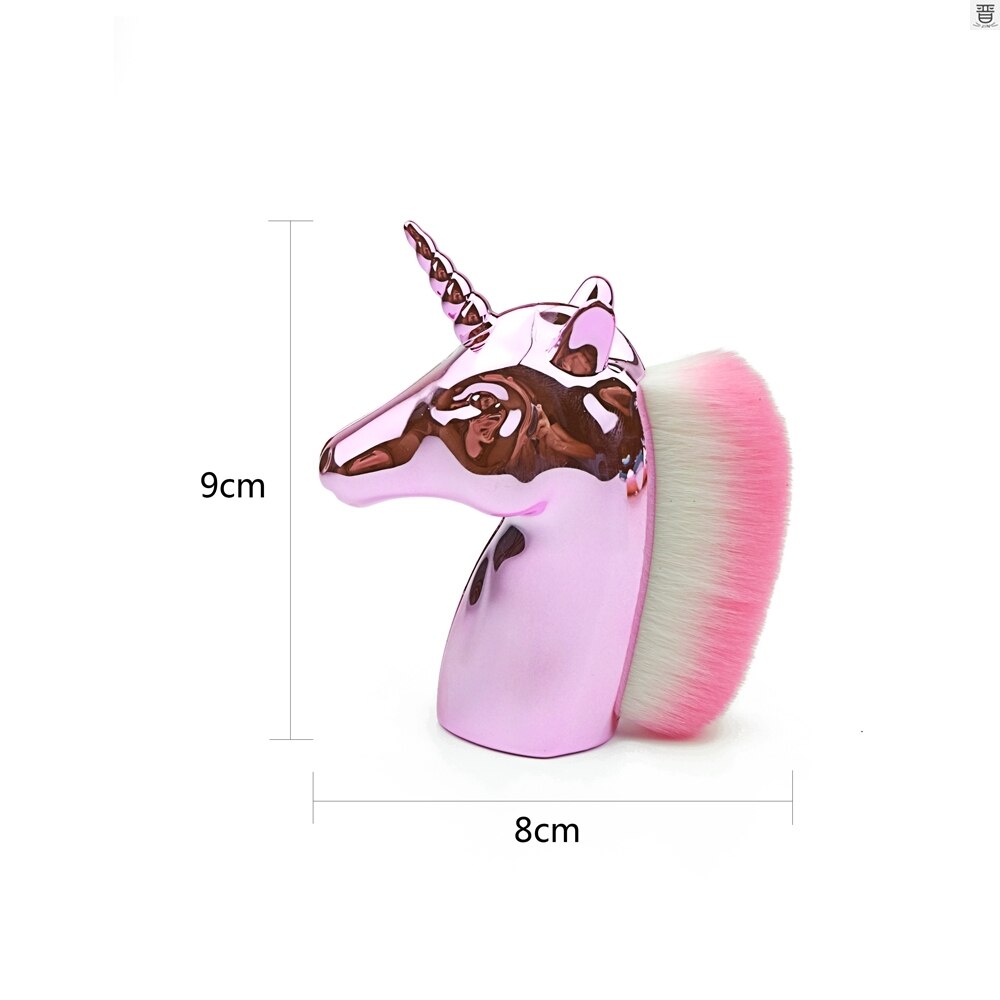 Unicorn Nail Dust Brush Colorful Remove Manicure Dust Brush Accessories