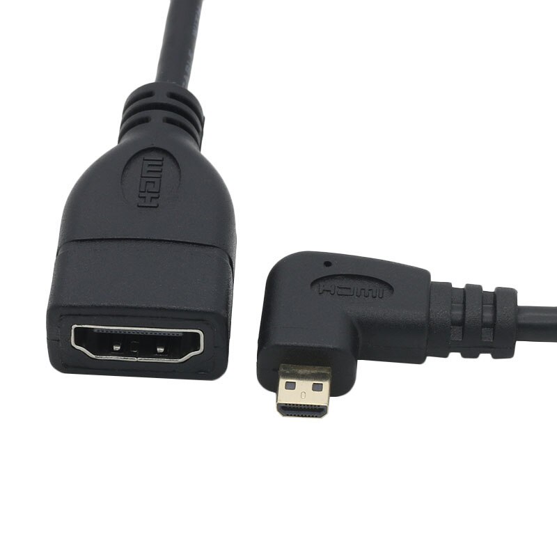 Mu Zhu micro HDMI Mini HDMI na HDMI żeński adapter HD krótka linia lustrzanka do laptopa podłączona do telewizora