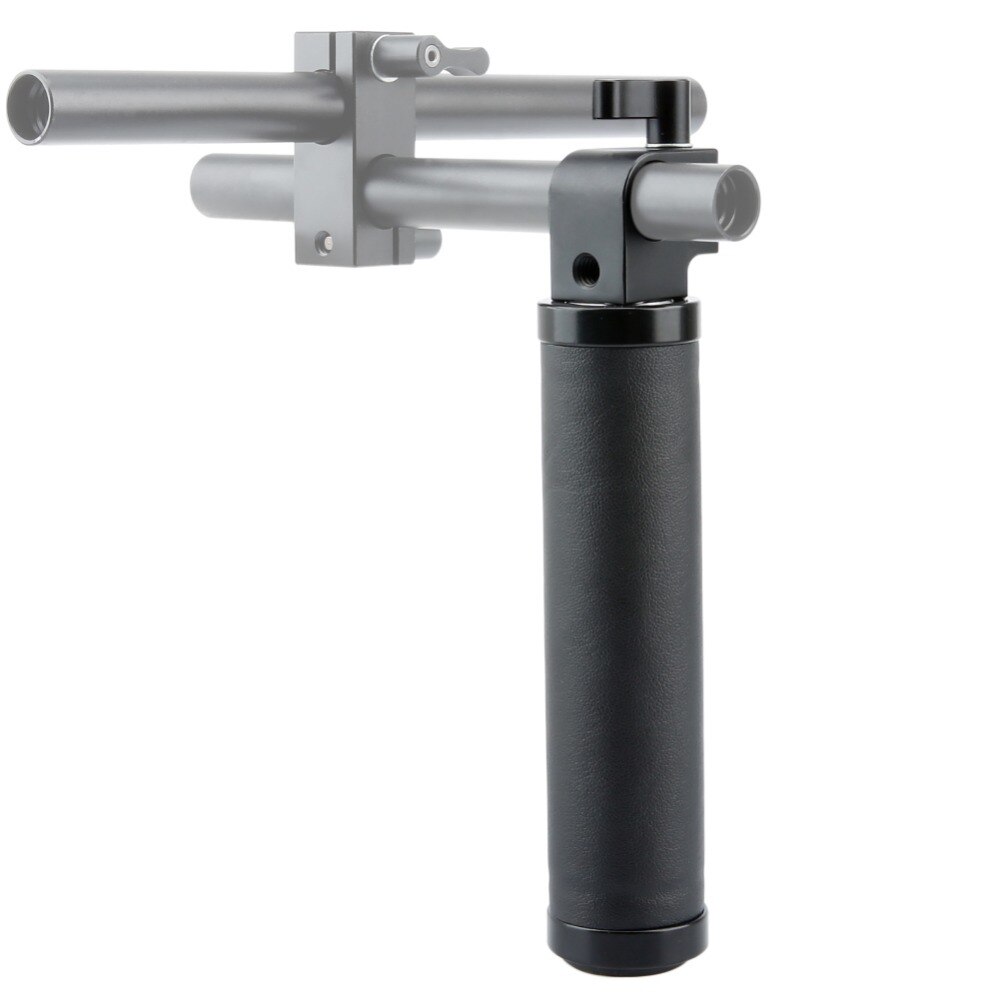 NICEYRIG DSLR Shoulder Rig 15mm Rod Grip Leather Handle 15mm Rod Clamp Camera Rig DSLR Shoulder Rig Video Shooting Hand Grip