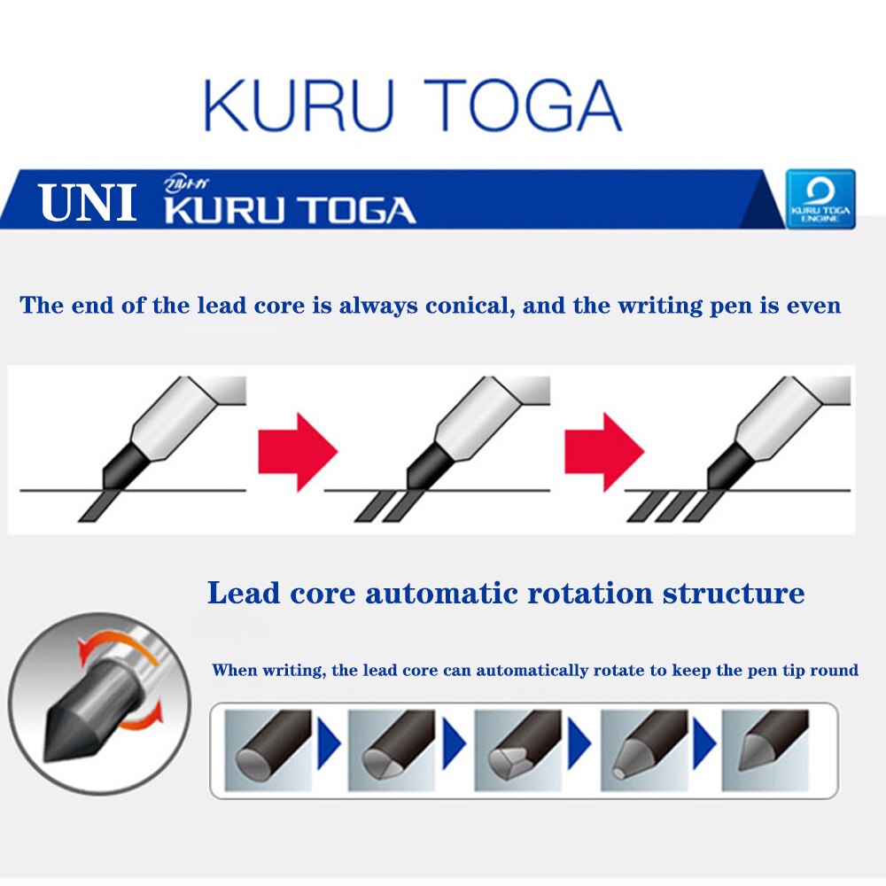 Giappone Uni M5-450 Vulpotlood spec we Limited Kuru Toga Lood kerterende penna anti-rottura