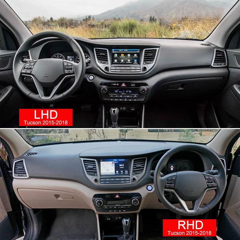 Para Hyundai Tucson , , , , , del tablero de instrumentos del coche cubierta evitar Luz de instrumento alfombra para tablero alfombras Accesorios