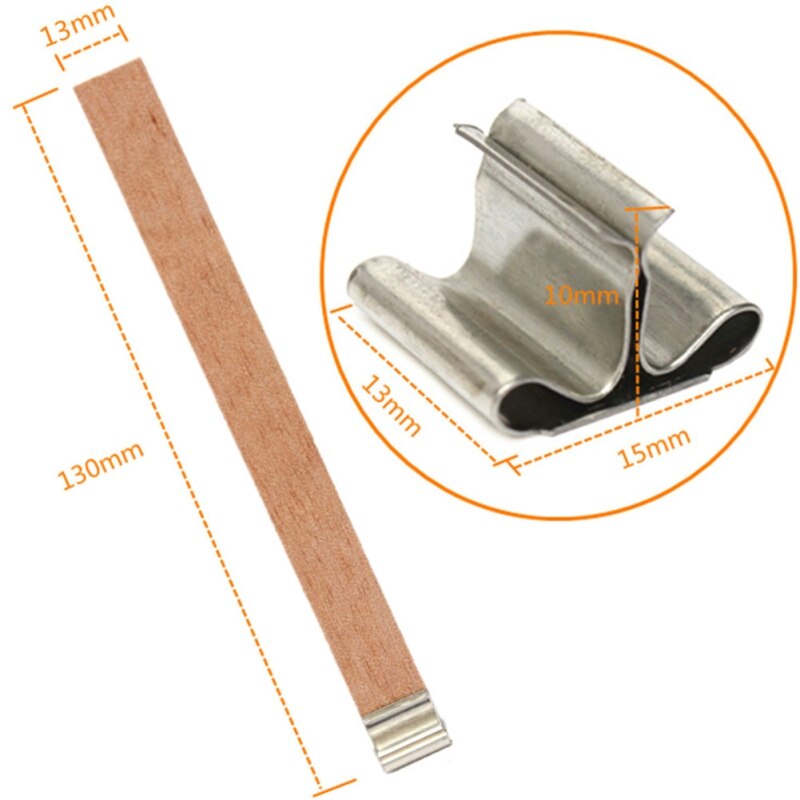 Kaars Wieken Voor Kaars Maken Lage Rook Houten Kaars Kern Duurzaam DIY Handgemaakte Kaars Maken Materialen Accessoires
